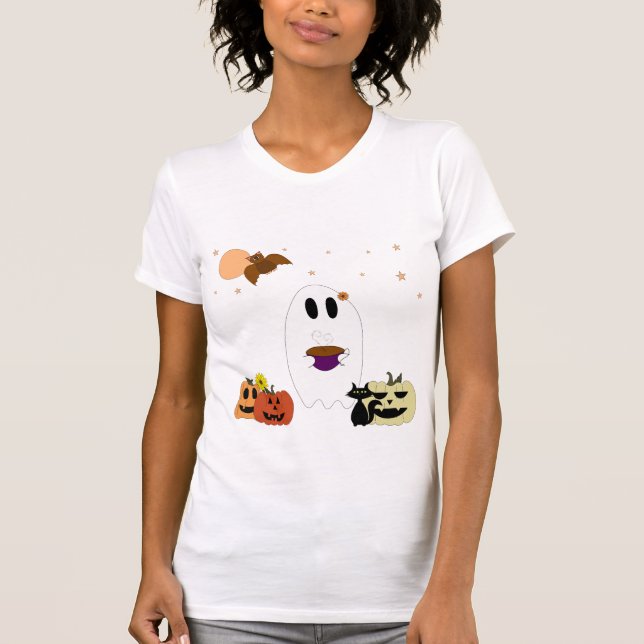 Ghost and Tea T-Shirt (Front)