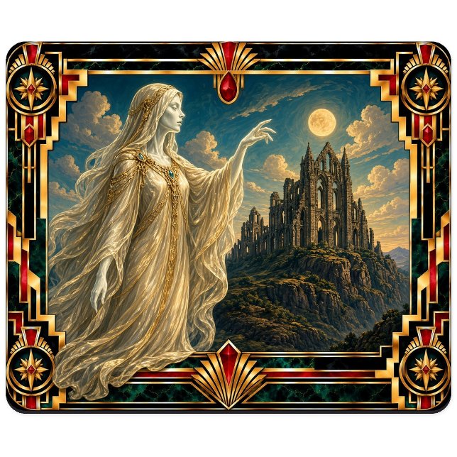Ghost, Art Deco Mythical Mouse Mat (Creator Uploaded)