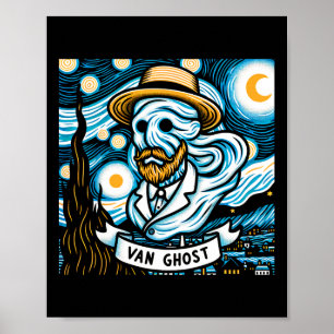 Ghost Art Teacher Halloween  Poster