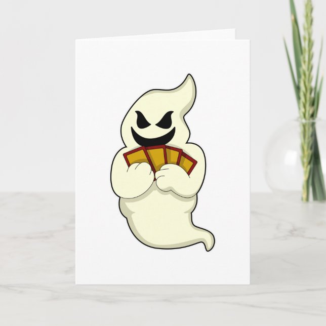 Ghost at Poker with Poker cards (Front)