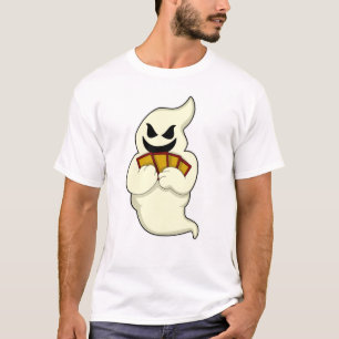 Ghost at Poker with Poker cards T-Shirt