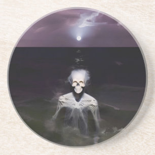 Ghost at Sea - Oil Painting Coaster