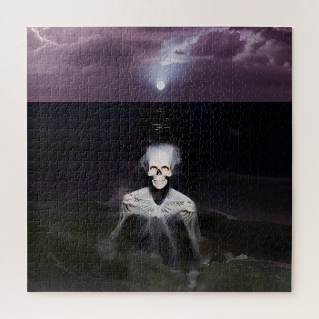 Ghost at Sea - Oil Painting Jigsaw Puzzle (Vertical)