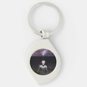 Ghost at Sea - Oil Painting Key Ring