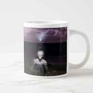 Ghost at Sea - Oil Painting Large Coffee Mug