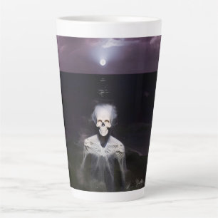 Ghost at Sea - Oil Painting Latte Mug