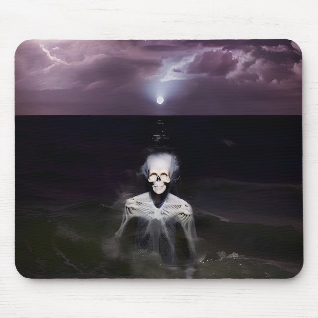 Ghost at Sea - Oil Painting Mouse Mat (Front)