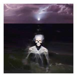 Ghost at Sea - Oil Painting Photo Print