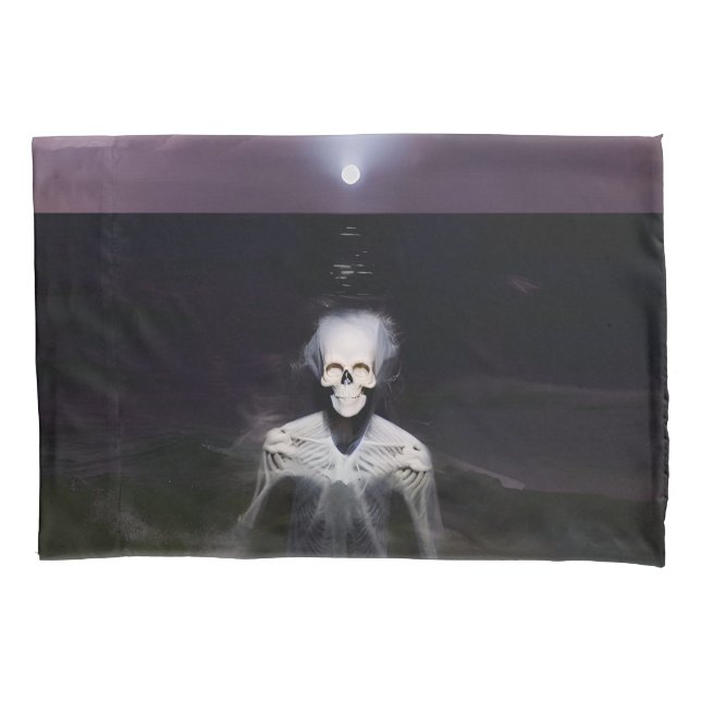 Ghost at Sea - Oil Painting Pillowcase (Front)