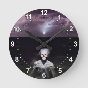 Ghost at Sea - Oil Painting Round Clock