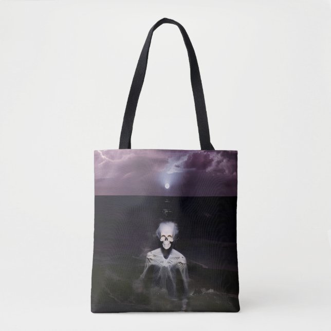Ghost at Sea - Oil Painting Tote Bag (Front)