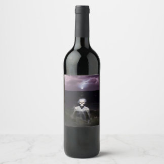 Ghost at Sea - Oil Painting Wine Label