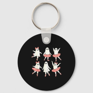 Ghost Ballerina Ballet Dance Teacher Halloween Cos Key Ring