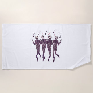 Ghost Barbershop Quartet Beach Towel
