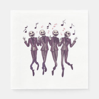 Ghost Barbershop Quartet Napkin