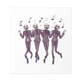 Ghost Barbershop Quartet Notepad