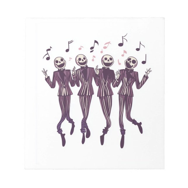 Ghost Barbershop Quartet Notepad (Front)