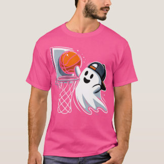 Ghost Basketball Dunk Ghost Playing Basketball Hal T-Shirt