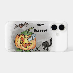 Ghost, Bat and Cat, Happy Halloween!