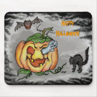 Ghost, Bat and Cat, Happy Halloween!