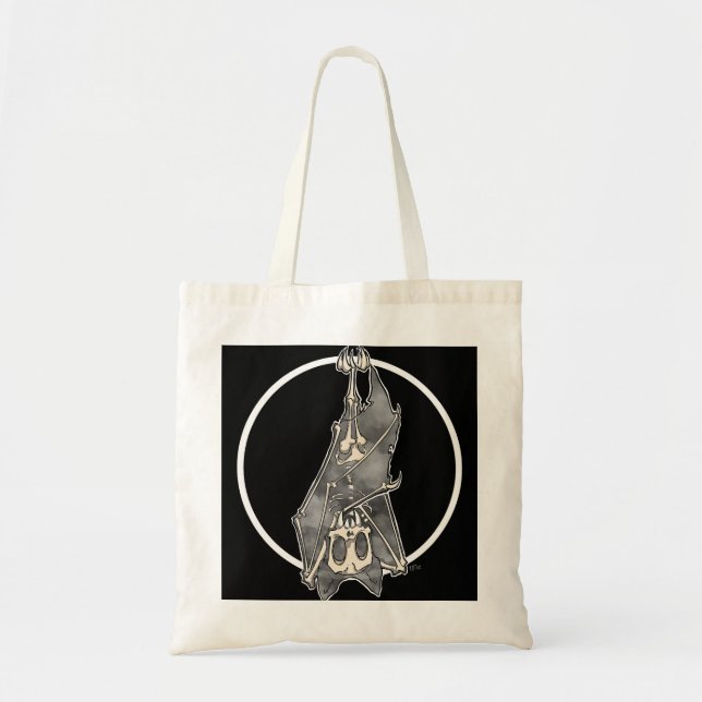Ghost Bat Tote Bag (Front)