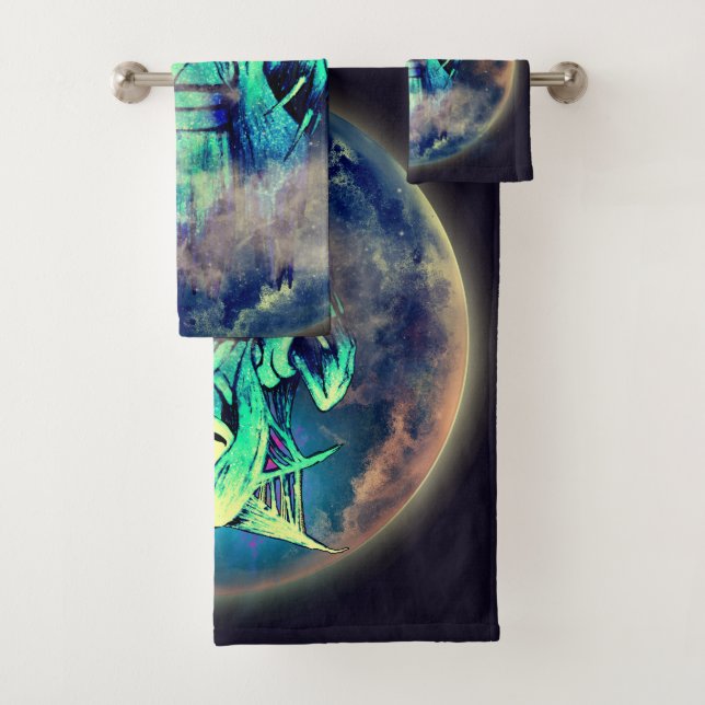 Ghost  bath towel set (Insitu)