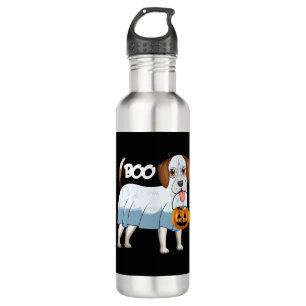 Ghost Beagle Halloween Dog 710 Ml Water Bottle