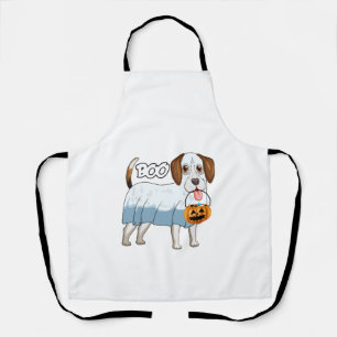Ghost Beagle Halloween Dog Apron