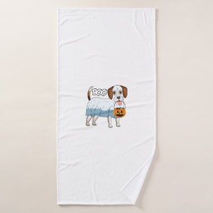 Ghost Beagle Halloween Dog Bath Towel