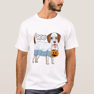 Ghost Beagle Halloween Dog T-Shirt