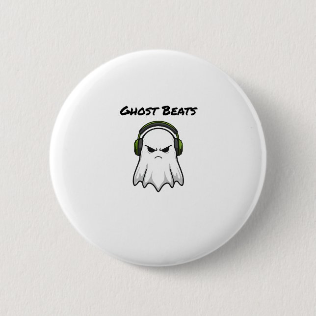 Ghost Beats 6 Cm Round Badge (Front)
