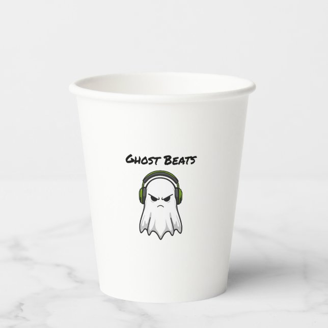 Ghost Beats Paper Cups (Front)
