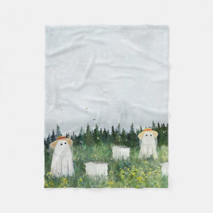 Ghost Beekeepers Fleece Blanket