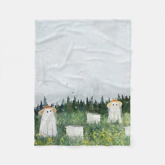 Ghost Beekeepers Fleece Blanket (Front)