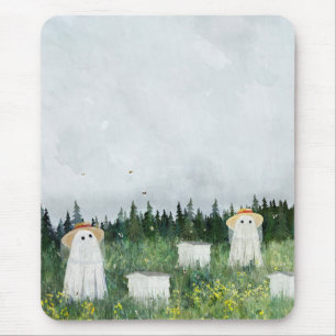 Ghost Beekeepers Mouse Mat
