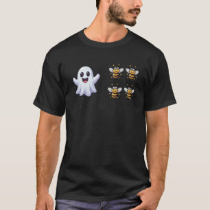 Ghost Boo Bees Funny Halloween T-Shirt