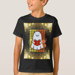 Ghost Boo Books Funny Halloween T-Shirt