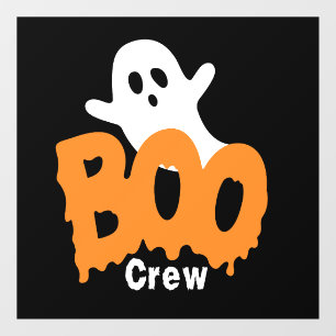 Ghost Boo Crew Halloween Window Cling