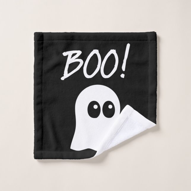 Ghost Boo, cute ghost design Wash Cloth (Wash Cloth)