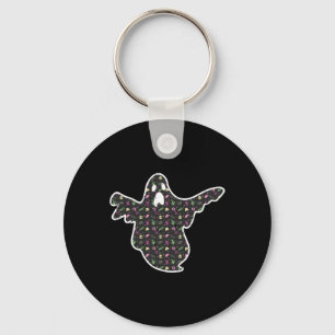 Ghost Boo Grim Reaper Pumpkin Pattern Easy Hallowe Key Ring