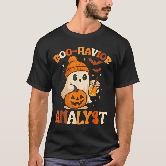 Ghost Boo Havior Yst Funny Halloween Behaviour The T-Shirt (Front)