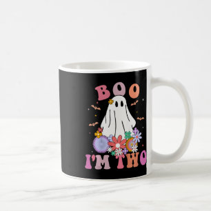 Ghost Boo I'm Two Yr 2nd Birthday Kids Halloween T Coffee Mug