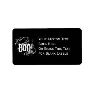 Ghost Boo Label