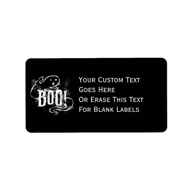 Ghost Boo Label (Front)
