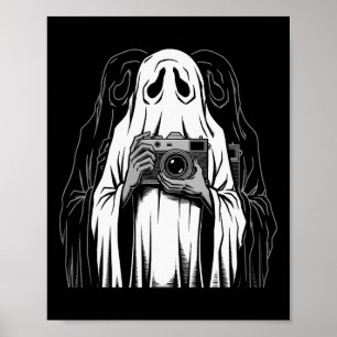Ghost Boo Photography Art Halloween Fans Photograp Poster