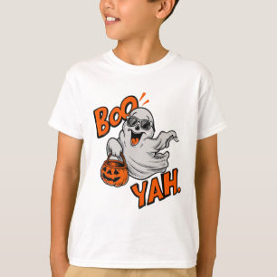 Ghost Boo Yah Funny Halloween Shirt Spooky Booyah
