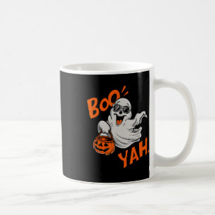 Ghost Boo Yah Funny Halloween Shirt Spooky Booyah  Coffee Mug