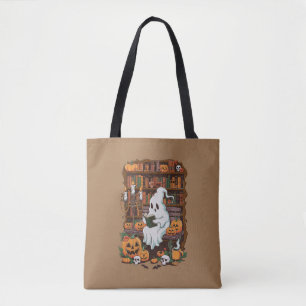 Ghost Book Reader Reading Lover Gift Reader  Tote Bag