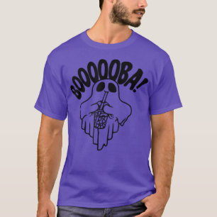 Ghost Boooooba Bubble Tea, Happy Halloween, Festiv T-Shirt