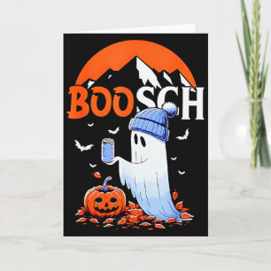 Ghost Boosch Beer Halloween Card